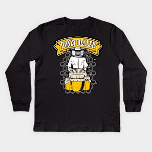 Honey Dealer Funny Beekeeper Kids Long Sleeve T-Shirt